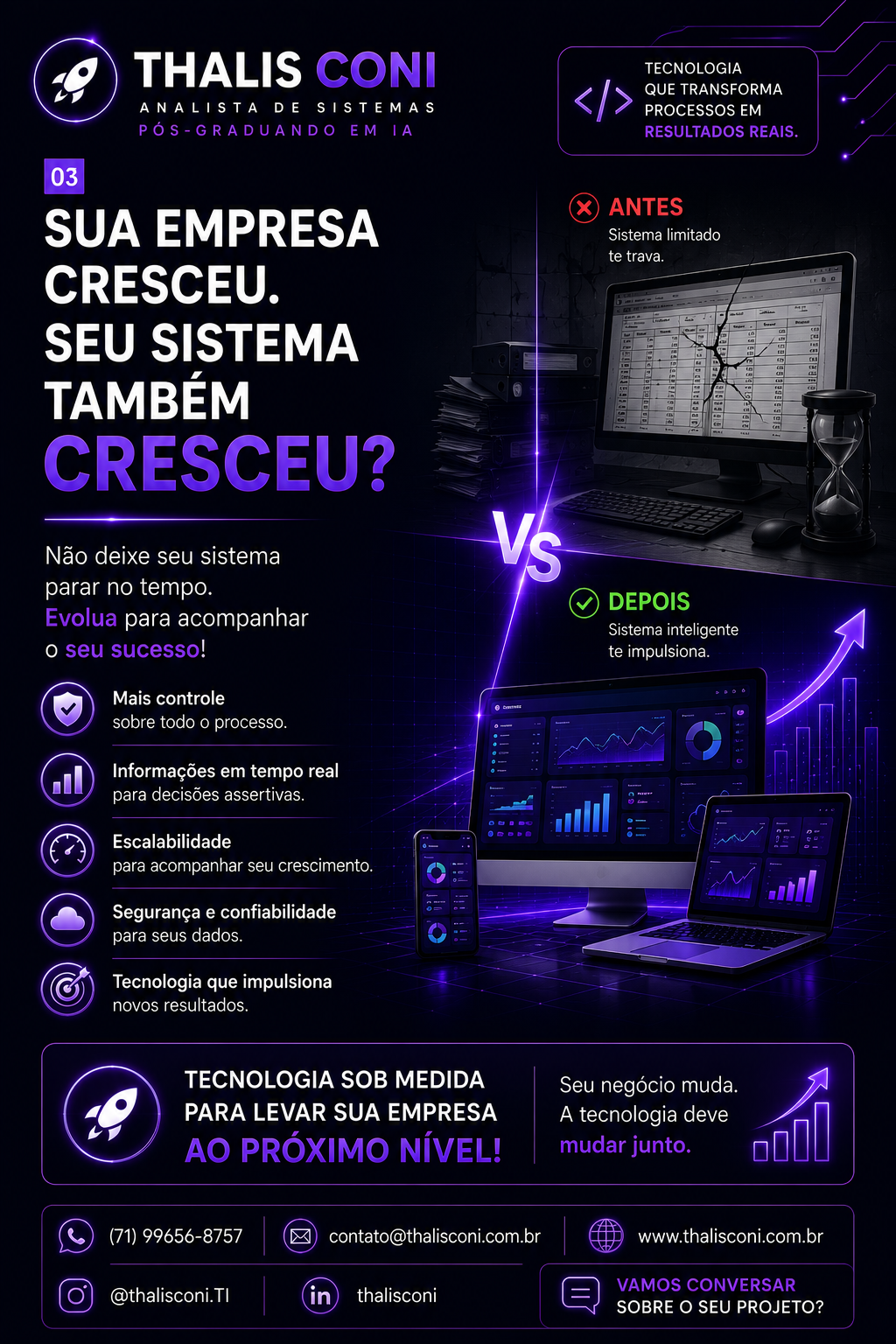 Sua empresa cresceu. Seu sistema também cresceu?